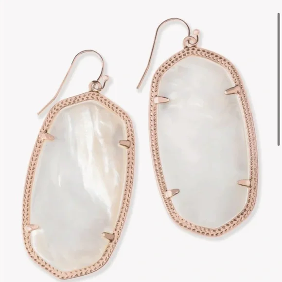 Kendra Scott Danielle Mother of Pearl Earrings - Picture 1 of 3